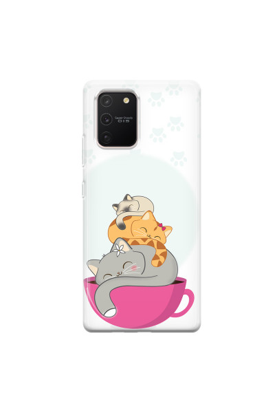 SAMSUNG - Galaxy S10 Lite - Soft Clear Case - Sleep Tight Kitty