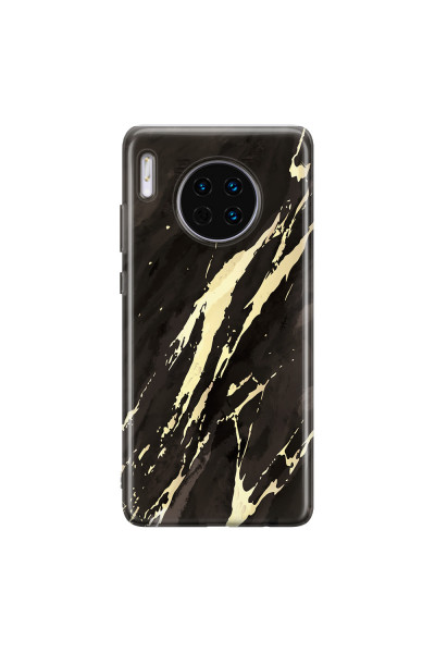 HUAWEI - Mate 30 - Soft Clear Case - Marble Ivory Black