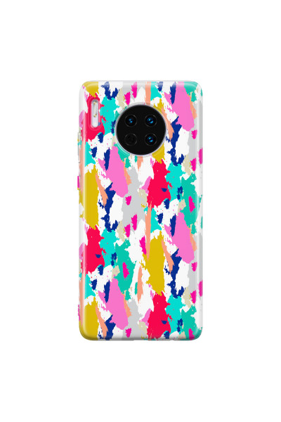 HUAWEI - Mate 30 - Soft Clear Case - Paint Strokes