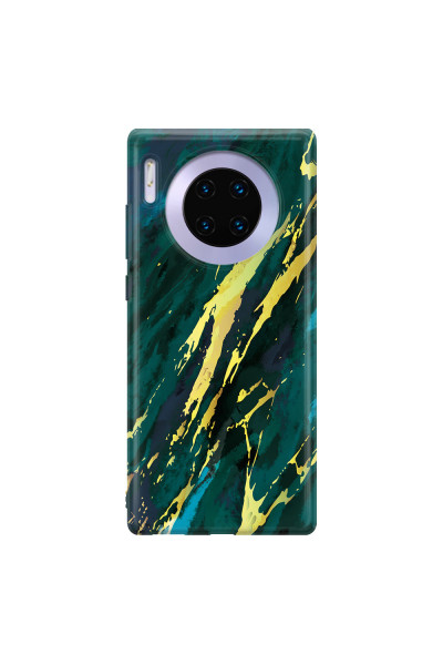 HUAWEI - Mate 30 Pro - Soft Clear Case - Marble Emerald Green