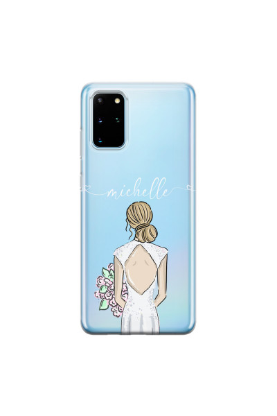 SAMSUNG - Galaxy S20 Plus - Soft Clear Case - Bride To Be Blonde II.