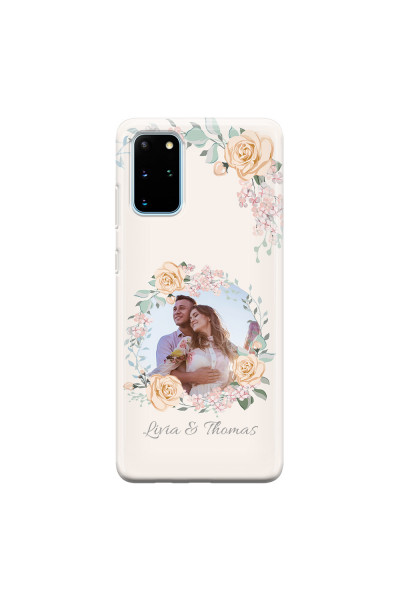 SAMSUNG - Galaxy S20 Plus - Soft Clear Case - Frame Of Roses