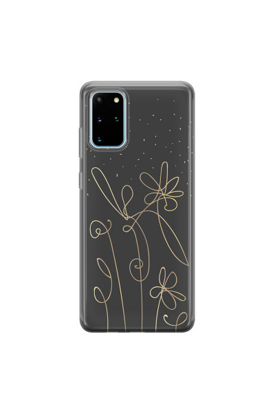SAMSUNG - Galaxy S20 - Soft Clear Case - Midnight Flowers