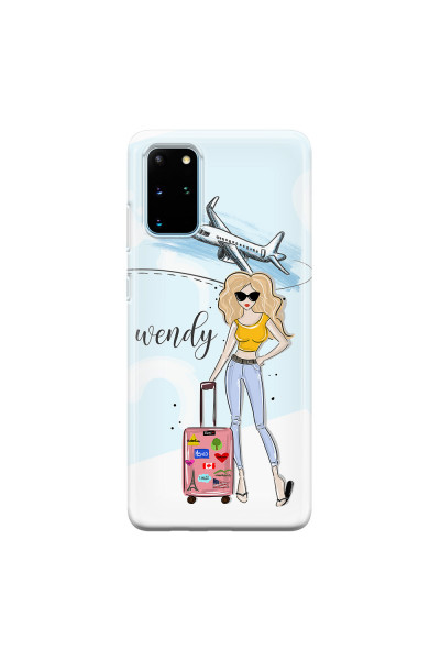 SAMSUNG - Galaxy S20 - Soft Clear Case - Travelers Duo Blonde