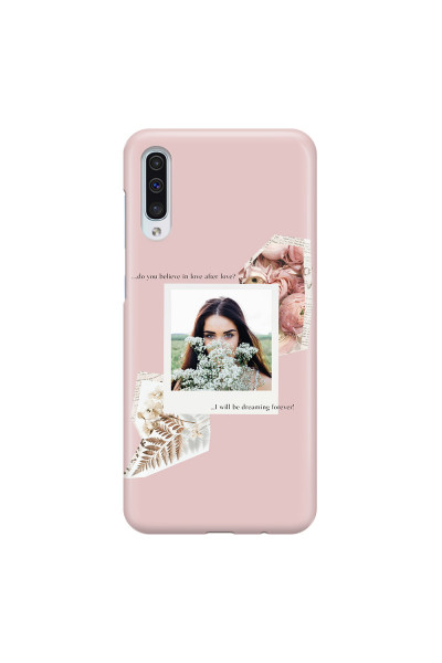 SAMSUNG - Galaxy A70 - 3D Snap Case - Vintage Pink Collage Phone Case