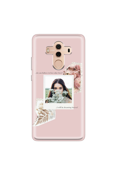 HUAWEI - Mate 10 Pro - Soft Clear Case - Vintage Pink Collage Phone Case
