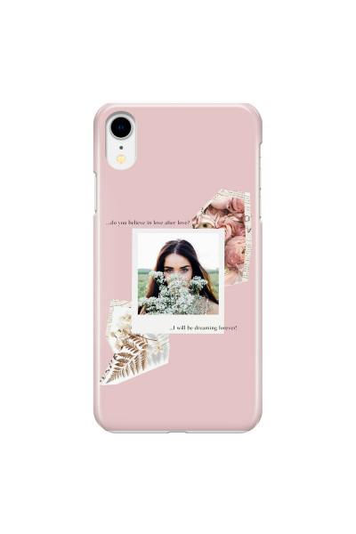 APPLE - iPhone XR - 3D Snap Case - Vintage Pink Collage Phone Case