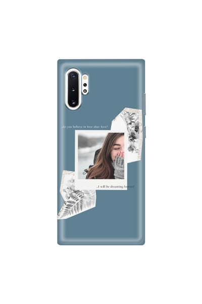 SAMSUNG - Galaxy Note 10 Plus - Soft Clear Case - Vintage Blue Collage Phone Case
