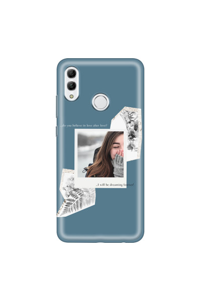 HONOR - Honor 10 Lite - Soft Clear Case - Vintage Blue Collage Phone Case