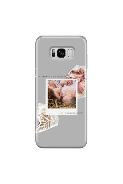 SAMSUNG - Galaxy S8 - 3D Snap Case - Vintage Grey Collage Phone Case