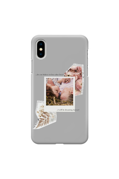 APPLE - iPhone X - 3D Snap Case - Vintage Grey Collage Phone Case