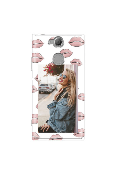 SONY - Sony Xperia XA2 - Soft Clear Case - Teenage Kiss Phone Case