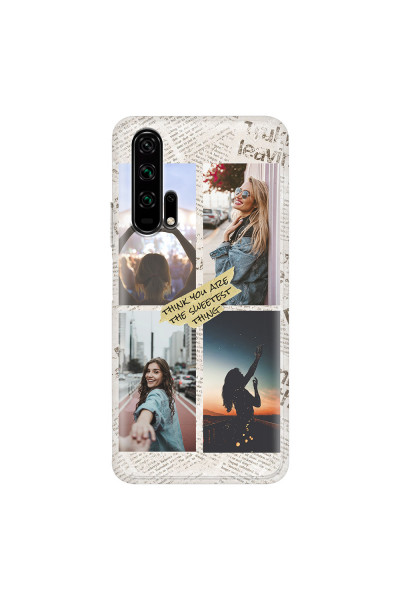HONOR - Honor 20 Pro - Soft Clear Case - Newspaper Vibes Phone Case