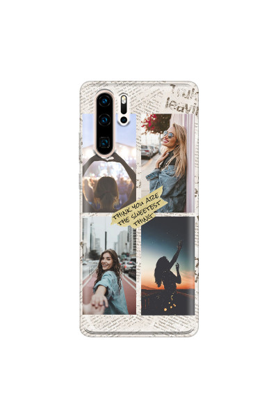 HUAWEI - P30 Pro - Soft Clear Case - Newspaper Vibes Phone Case