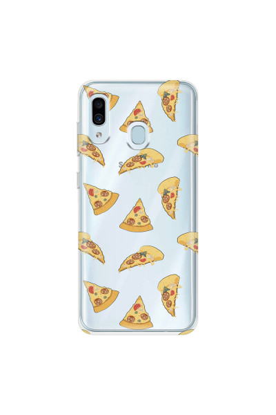 SAMSUNG - Galaxy A20 / A30 - Soft Clear Case - Pizza Phone Case