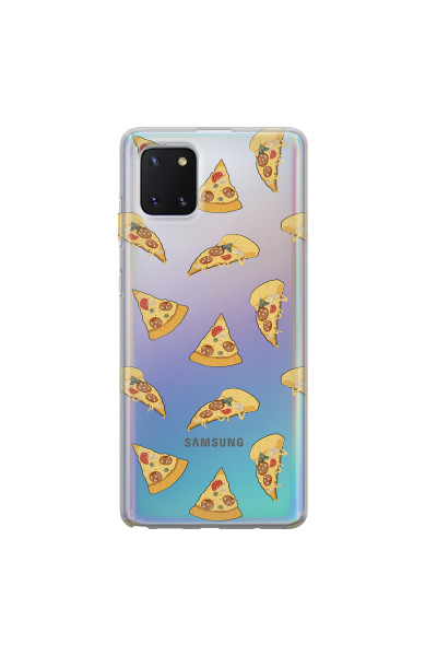 SAMSUNG - Galaxy Note 10 Lite - Soft Clear Case - Pizza Phone Case