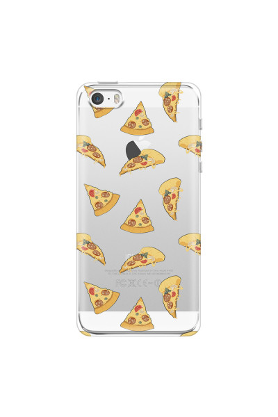 APPLE - iPhone 5S/SE - Soft Clear Case - Pizza Phone Case