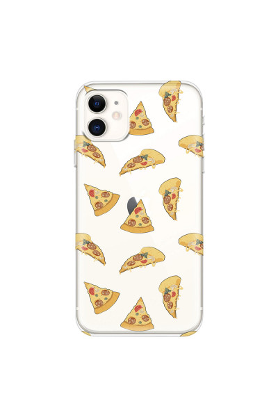 APPLE - iPhone 11 - Soft Clear Case - Pizza Phone Case