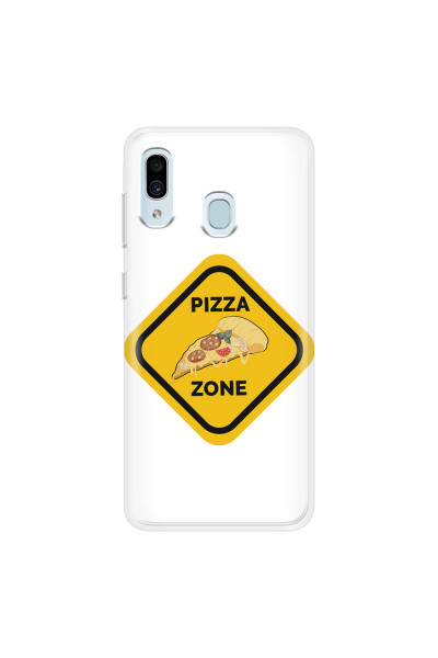 SAMSUNG - Galaxy A20 / A30 - Soft Clear Case - Pizza Zone Phone Case