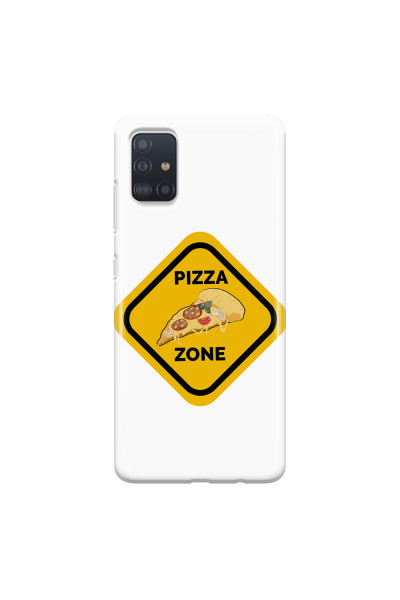 SAMSUNG - Galaxy A71 - Soft Clear Case - Pizza Zone Phone Case