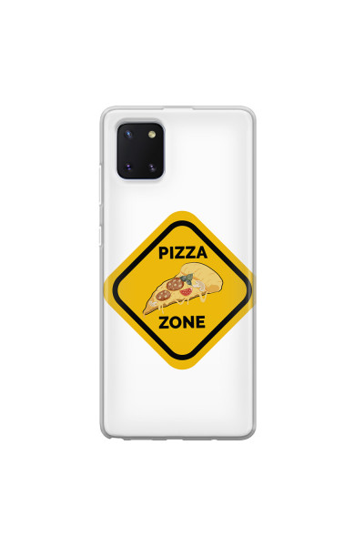 SAMSUNG - Galaxy Note 10 Lite - Soft Clear Case - Pizza Zone Phone Case