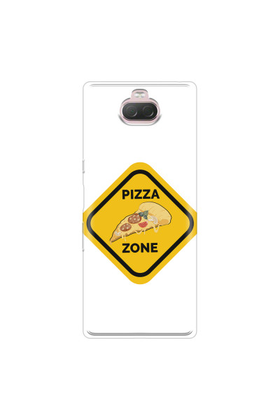 SONY - Sony Xperia 10 Plus - Soft Clear Case - Pizza Zone Phone Case