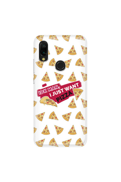 XIAOMI - Redmi 7 - Soft Clear Case - Want Pizza Men Phone Case