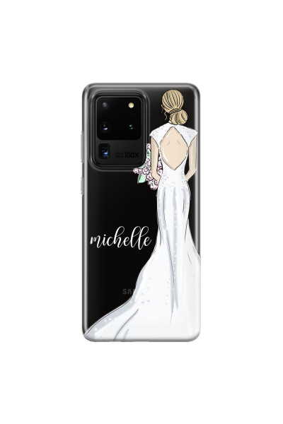 SAMSUNG - Galaxy S20 Ultra - Soft Clear Case - Bride To Be Blonde