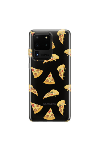 SAMSUNG - Galaxy S20 Ultra - Soft Clear Case - Pizza Phone Case
