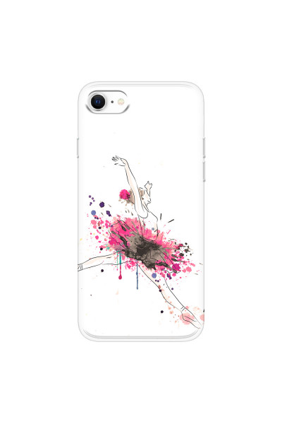 APPLE - iPhone SE 2020 - Soft Clear Case - Ballerina