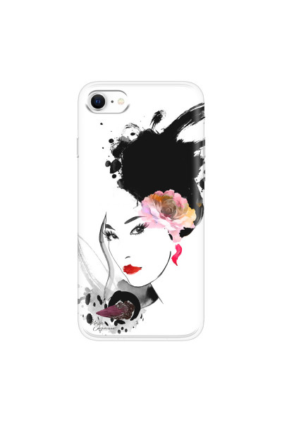 APPLE - iPhone SE 2020 - Soft Clear Case - Black Beauty