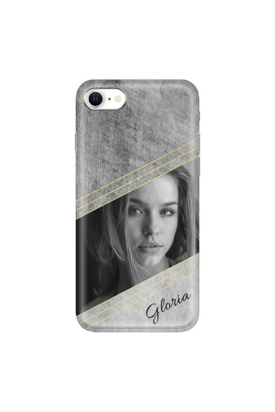 APPLE - iPhone SE 2020 - Soft Clear Case - Geometry Love Photo