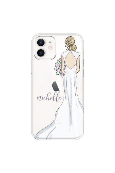 APPLE - iPhone 12 Mini - Soft Clear Case - Bride To Be Blonde Dark