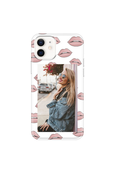 APPLE - iPhone 12 Mini - Soft Clear Case - Teenage Kiss Phone Case