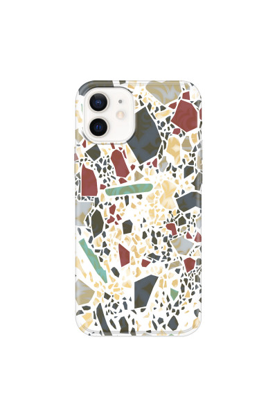 APPLE - iPhone 12 Mini - Soft Clear Case - Terrazzo Design IX