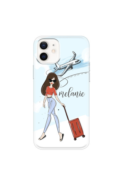 APPLE - iPhone 12 Mini - Soft Clear Case - Travelers Duo Brunette