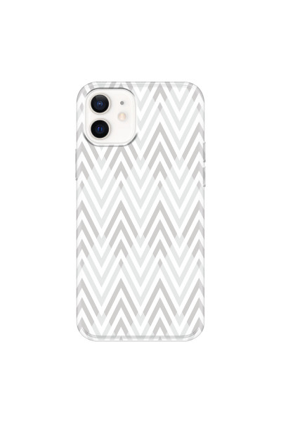 APPLE - iPhone 12 Mini - Soft Clear Case - Zig Zag Patterns