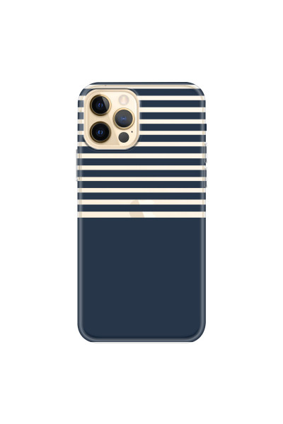 APPLE - iPhone 12 Pro - Soft Clear Case - Life in Blue Stripes