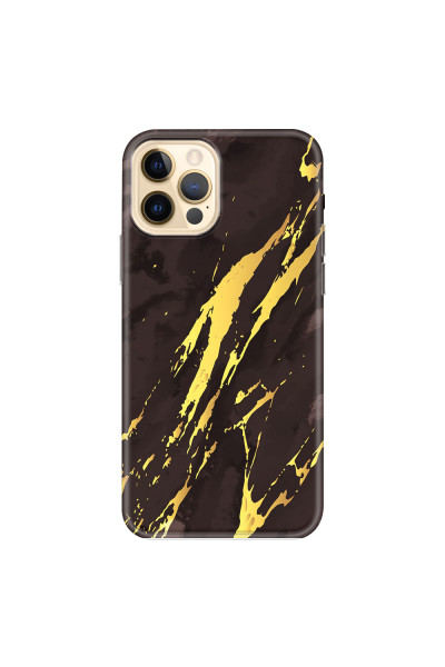 APPLE - iPhone 12 Pro - Soft Clear Case - Marble Royal Black