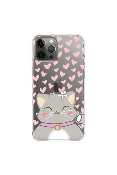 APPLE - iPhone 12 Pro Max - Soft Clear Case - Kitty