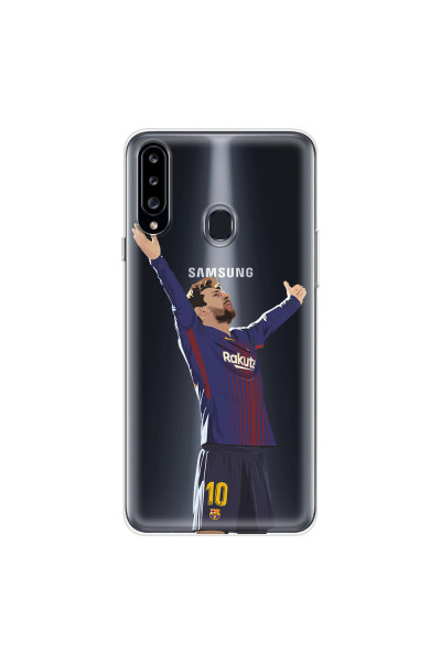 SAMSUNG - Galaxy A20S - Soft Clear Case - For Barcelona Fans