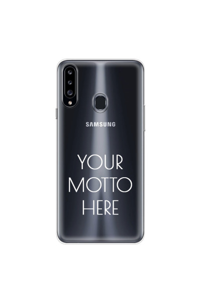 SAMSUNG - Galaxy A20S - Soft Clear Case - Your Motto Here