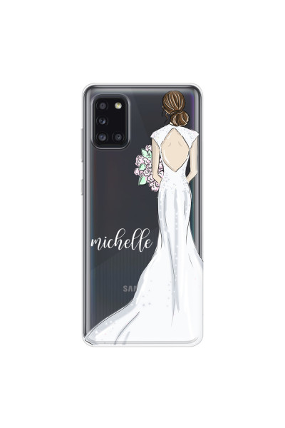 SAMSUNG - Galaxy A31 - Soft Clear Case - Bride To Be Brunette