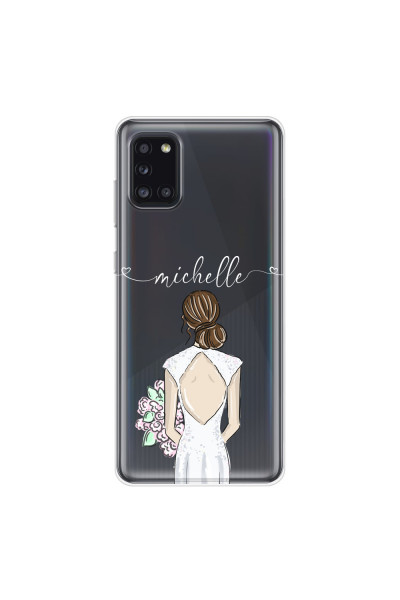 SAMSUNG - Galaxy A31 - Soft Clear Case - Bride To Be Brunette II.