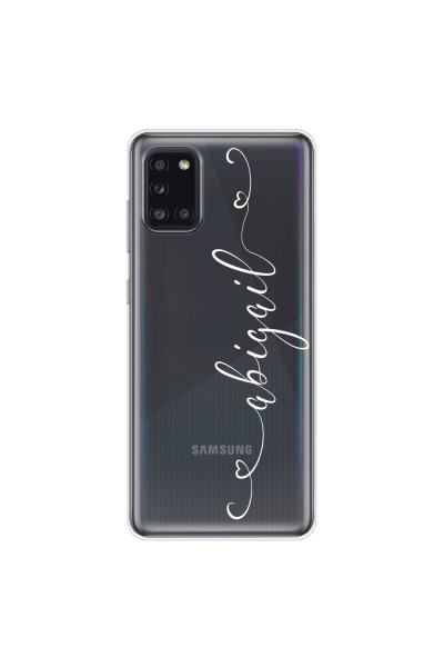SAMSUNG - Galaxy A31 - Soft Clear Case - Hearts Handwritten