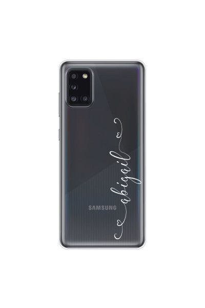 SAMSUNG - Galaxy A31 - Soft Clear Case - Little Hearts Handwritten