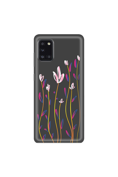 SAMSUNG - Galaxy A31 - Soft Clear Case - Pink Tulips