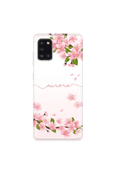 SAMSUNG - Galaxy A31 - Soft Clear Case - Sakura Handwritten