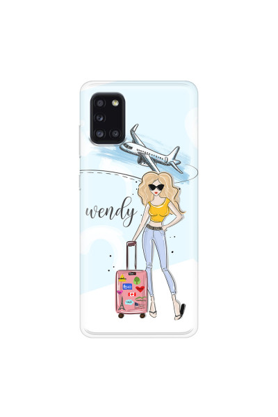 SAMSUNG - Galaxy A31 - Soft Clear Case - Travelers Duo Blonde