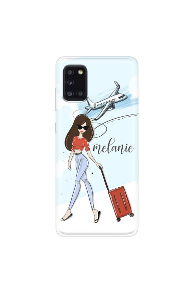 SAMSUNG - Galaxy A31 - Soft Clear Case - Travelers Duo Brunette